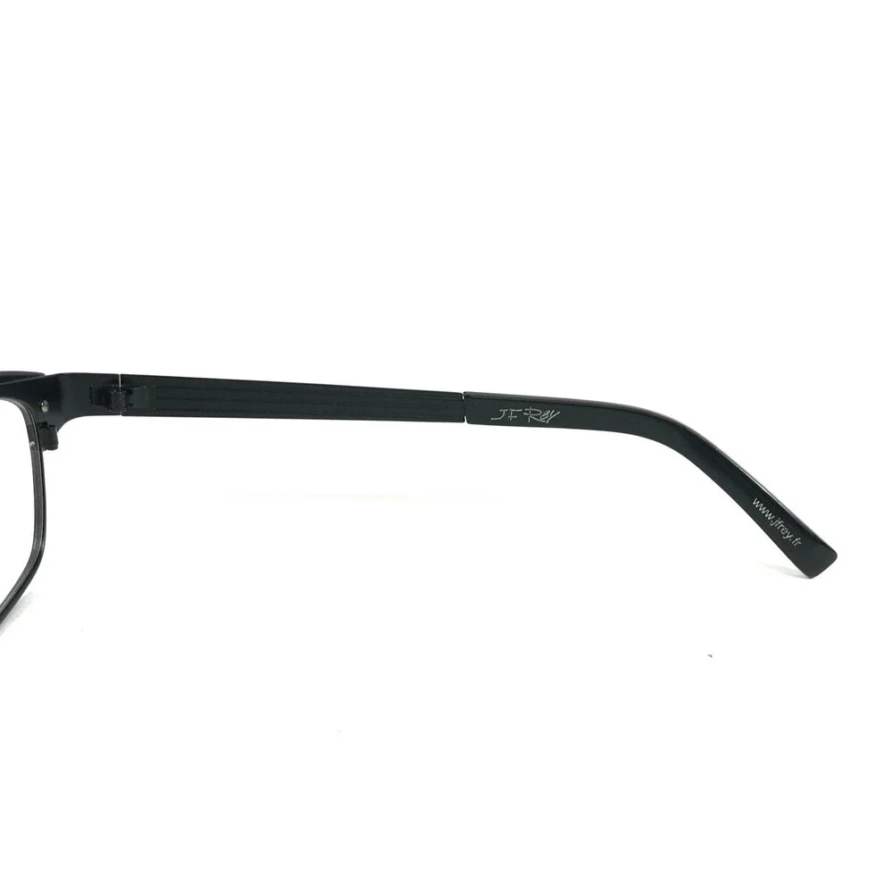J.F. Rey Eyeglasses Frames JF2555 0010 Black White Checkered Full Rim 53-15-134